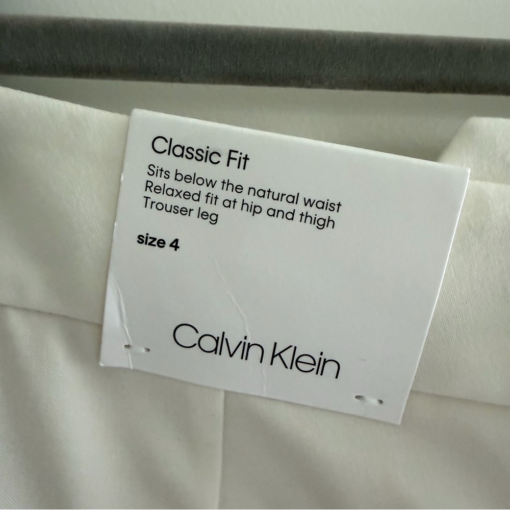 Calvin Klein Cream Trousers - Picture 5 of 9